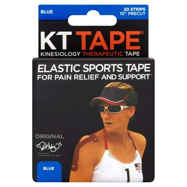 Gold 20 Strips KT Tape Cotton 10/" Precut Kinesiology Therapeutic Sports Roll